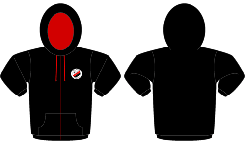 Contrast Zip Hoodie