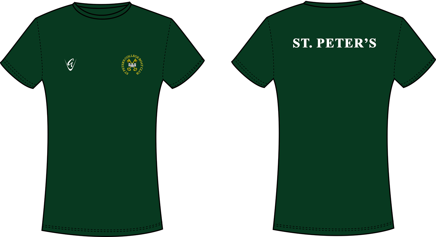 Bottle - Cotton Tee Embroidered logo & Back Print
