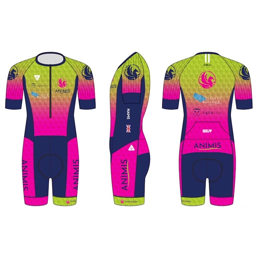 Animis Racing Custom S/S Elite Tri suit - Animis Racing Team - Godfrey