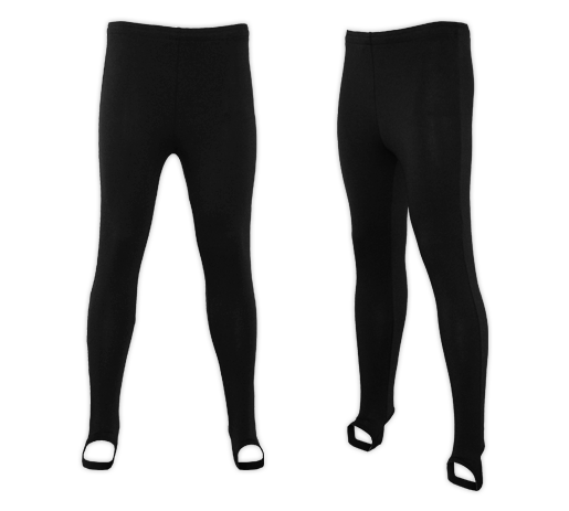 Essentials Black Leggings with Stirrups