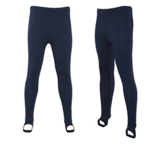 Essentials Navy Leggings with Stirrups