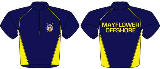 Custom G4 Splash Jacket - Mayflower Offshore Rowing Club - Godfrey