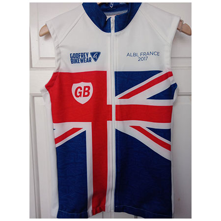 2017 GB Masters Full-Zip Cycling Gilet (Unlined)