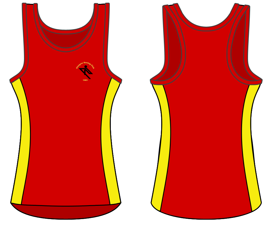 Red - Custom Racerback Singlet