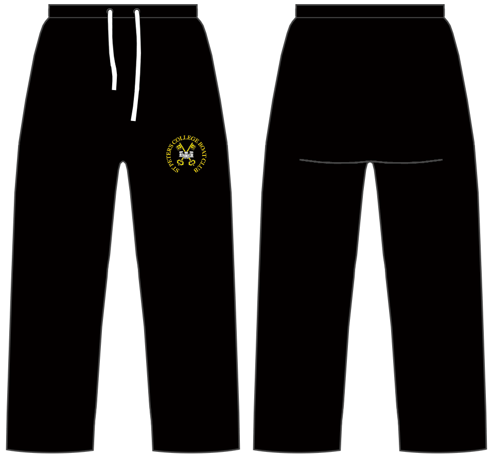 Black Sweatpants- Embroidered Logo
