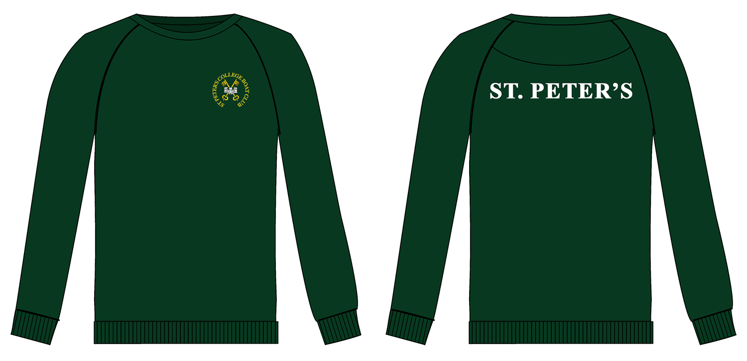 Green - Sweatshirt Embroidered Logo & Back Print