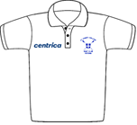  - White with Blue Crest - Classic Polo