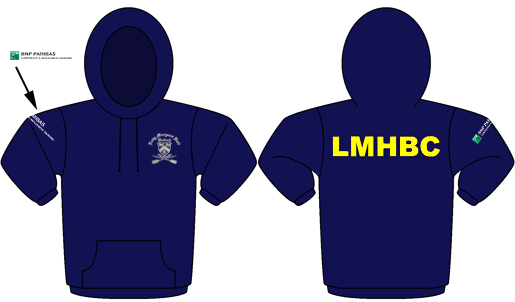 Navy - Classic Hoodie - Lady Margaret Hall Boat Club, Oxford - Godfrey