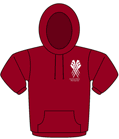 Maroon with logo on the back - Classic Hoodie
