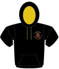  - Black/Gold - Contrast Hoodie