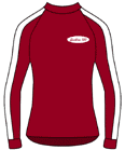  - Maroon - Custom Performance Tee LS