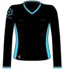  - Netball V-neck Top (Long Sleeve)