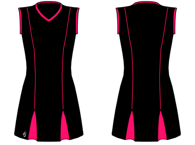 With Velcro - Godet Netball Dress (Sleeveless)