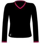  - Netball V-neck Top (Long Sleeve)