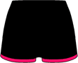 Pink Binding - Netball Mini Shorts