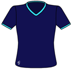  - Netball V-neck Top (Short Sleeve)