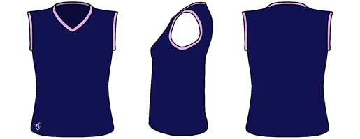  - Netball V-neck Top (Sleeveless)