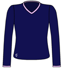  - Netball V-neck Top (Long Sleeve)