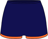  - Navy - Netball Mini Shorts