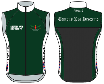  - Custom Full-Zip Cycling Gilet (fleece lining)