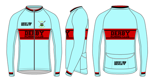 Cambridge Blue - Custom L/S Full-zip Cycling Jacket