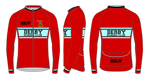 Red - Custom L/S Full-zip Cycling Jacket (fleece lining)