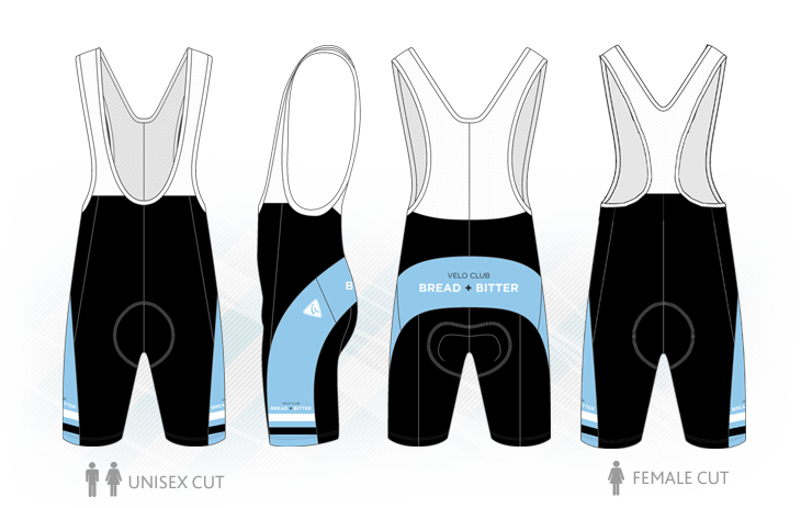 Blue - Custom Cycling Bib Shorts