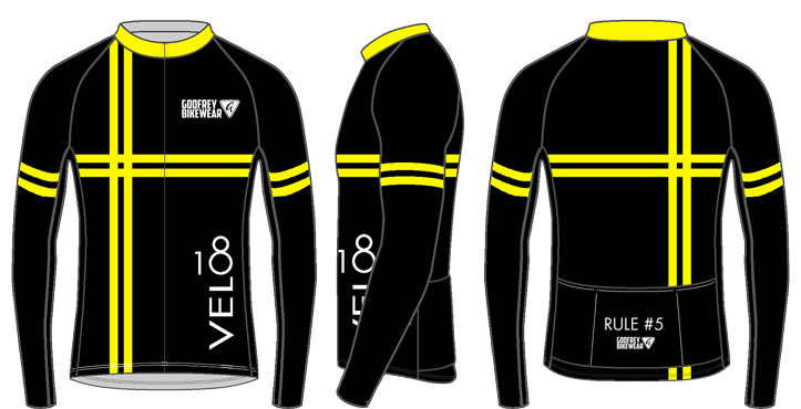  - Custom L/S Classics Full-Zip Cycling Jersey