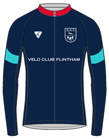 Blue - Custom L/S Classics Full-Zip Cycling Jersey