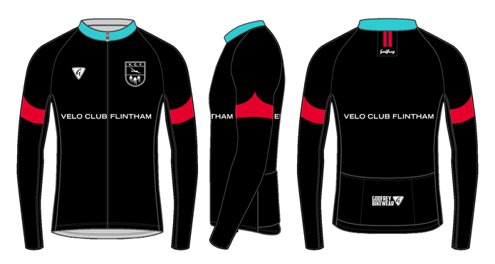 Black - Custom L/S Classics Full-Zip Cycling Jersey