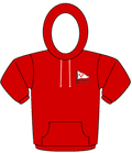  - Red - Contrast Hoodie