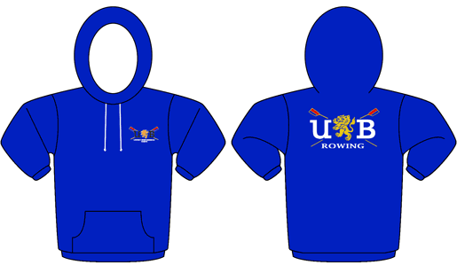 Royal - Club logo on the back - Contrast Hoodie