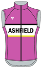  - Pink - Custom Full-Zip Cycling Gilet (Unlined)
