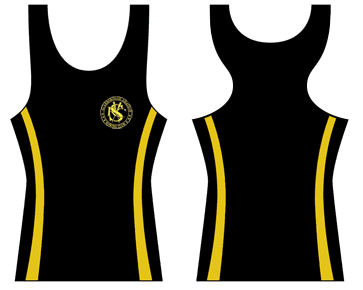 3 Side Stripes - Custom Racerback Singlet