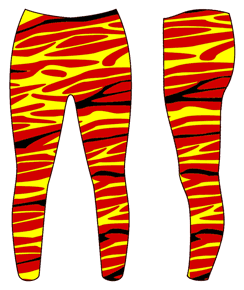 Abstract Tiger - Custom Leggings