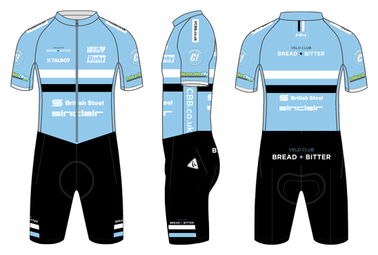 Blue - Custom Front-Zip Cycling RaceSuit