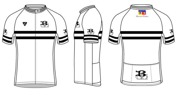 White - Custom S/S Lightweight Full-Zip Cycling Jersey