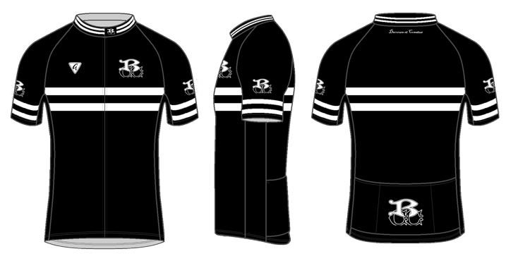 Black - Custom S/S Lightweight Full-Zip Cycling Jersey