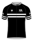  - Black - Custom S/S Lightweight Full-Zip Cycling Jersey