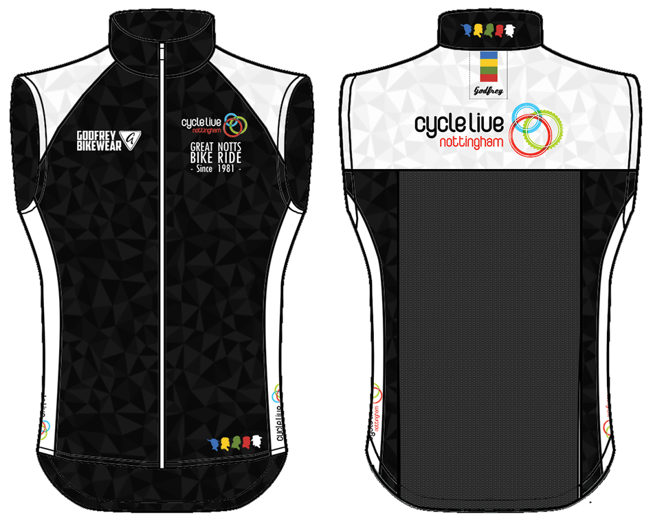 Cycle Live GNBR - Full-Zip Cycling Gilet (Unlined)