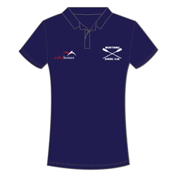 Navy with back print - Ladies Classic Polo