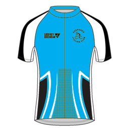 Blue - S/S Lightweight Full-Zip Cycling Jersey