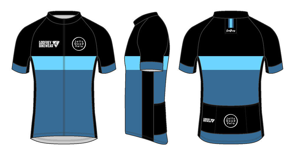 Blue Stripe - S/S Elite Cycling Jersey