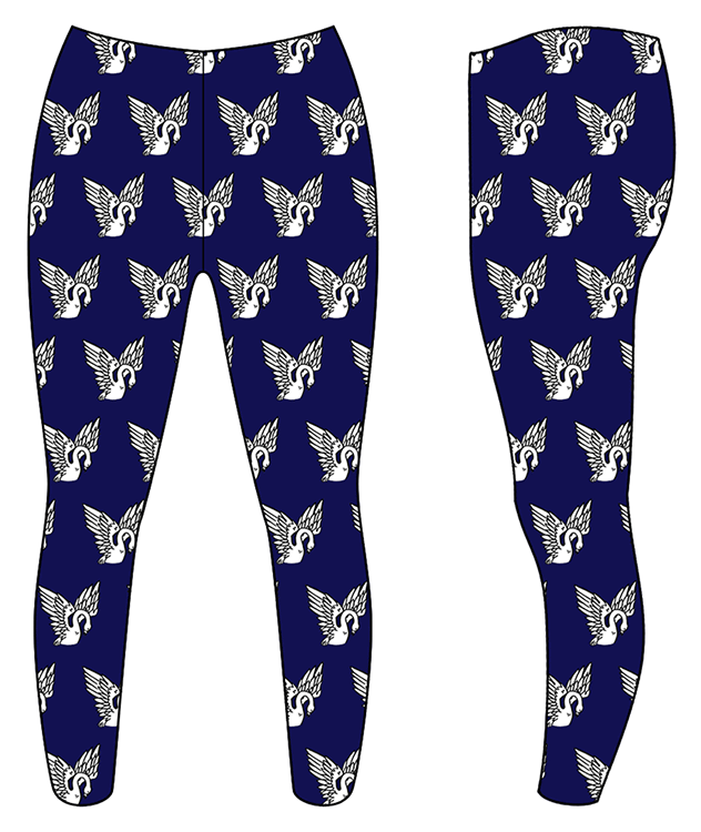 Navy Swan - Custom Leggings