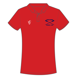 Red with back print - Ladies Classic Polo