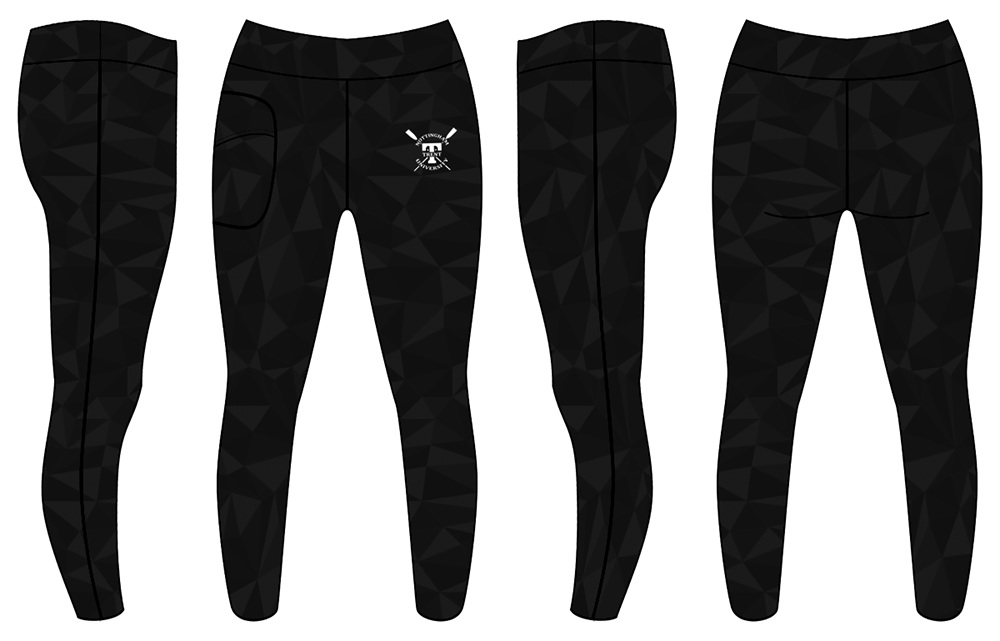 Black Pattern - Custom Ladies Lifestyle Leggings