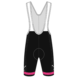  - Pink Stripe - Custom Elite Cycling Bib Shorts