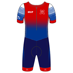  - Custom Short Sleeve Triathlon Suit Front Zip