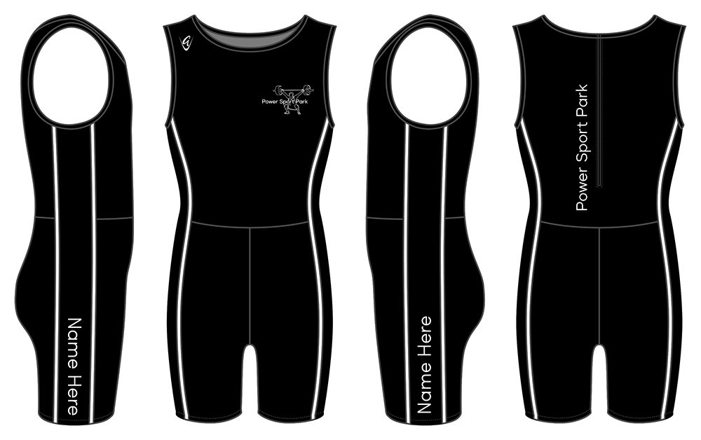 Black Design 1 - Custom Weightlifting Suit
