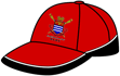 Red with black trim - Teamwear Cap